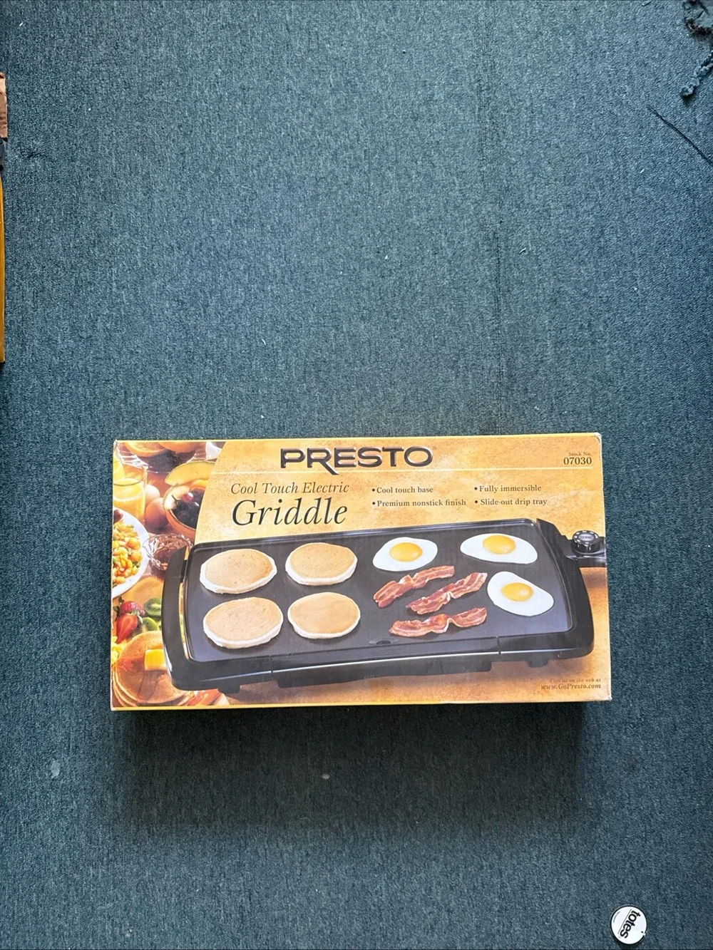 Presto Cool Touch Electric Griddle - Black - new in box